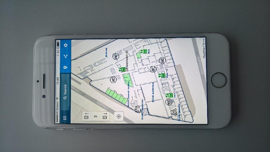 Campusguiden innendørs GPS MazeMap skal dekke flere behov: Enkel oversikt for studenter (viktigst ved studiestart) Finne møterom, grupperom og lesesaler i "fremmede bygg (vi har våre komfortsoner)