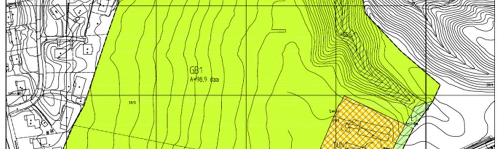 gårdstun i klyngetunet Løkengårdene. Tunbebyggelsen på gnr 40 bnr 3 videreføres som landbruksformål.