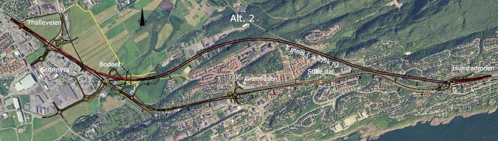 Ved utarbeidelse av reguleringsplan for strekningen skal det utføres mer detaljerte beregninger av støyen ved bolig med tilhørende uteområde.