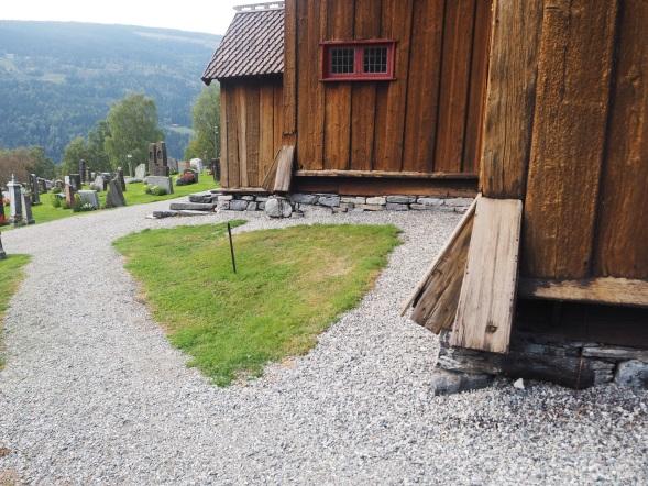 Landskapet sør fra kirken sett fra tårnet.