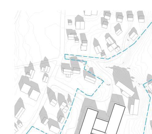 UTBYGGINGSLØSNING UTBYGGINGSALTERNATIVER Nettoarealbehov: ca 1050 ALTERNATIV 1. Tilbygg i sør-vest ALTERNATIV 2.