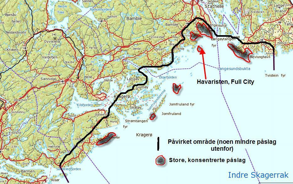 Undersøkelse av oljeforurensning i