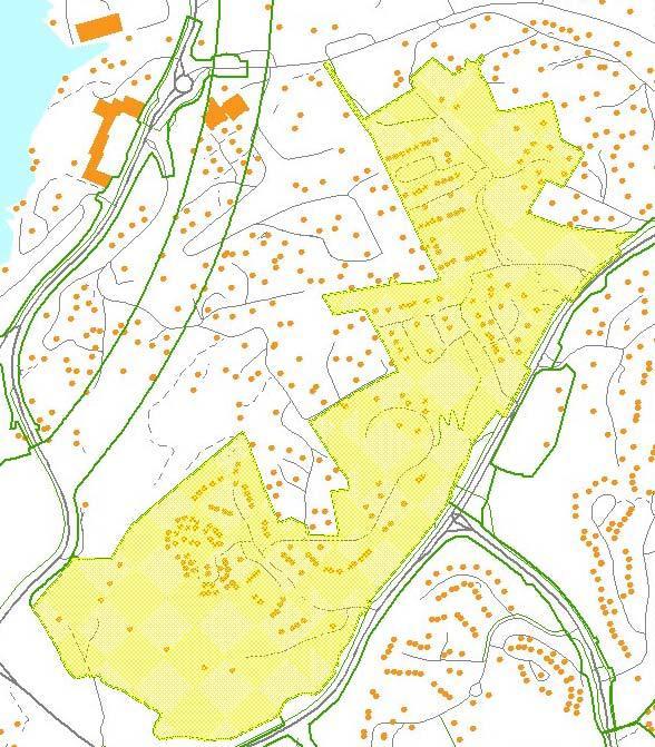 2 Oversikt over reguleringsplaner i området Plan 16280 000 Ringvei Vest Planområdet er uregulert, men vist som boligområde i disposisjonsplan for