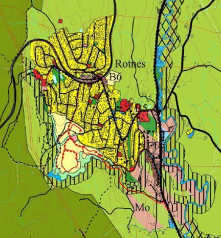 Kommuneplanvedtak 2009 60-70% av kommende boligvekst skal skje i Rotnesområdet Øvrig