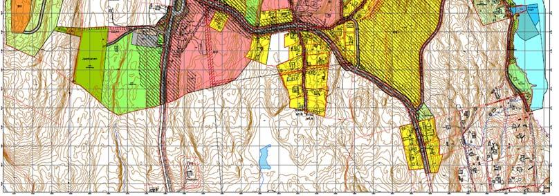 Pågående reguleringsarbeid legger opp til en betydelig utvikling av området med etablering av 135-156 nye boenheter og ny barnehage.