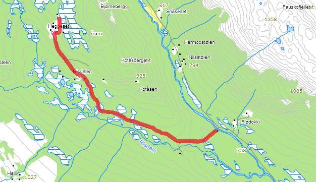 11. Risdalen Fra Smådøl og inn Risdalen Navneforslag: RISDALEN