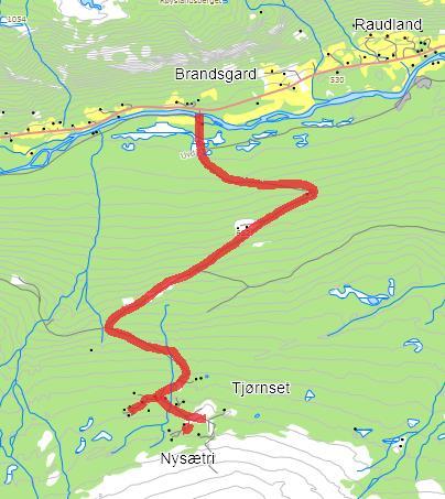 53. Brandsgardlie Fra Brandsgard og opp til Nysetertippen Navneforslag: