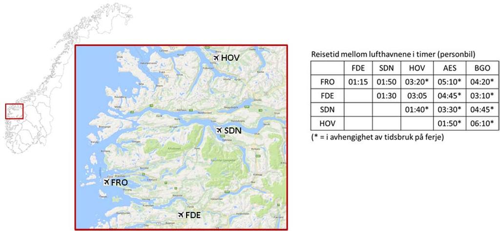 har til sammenligning rullebaner som kan betjene fly av typen Dash 8 100/200 med en passasjerkapasitet opp til 39 seter.