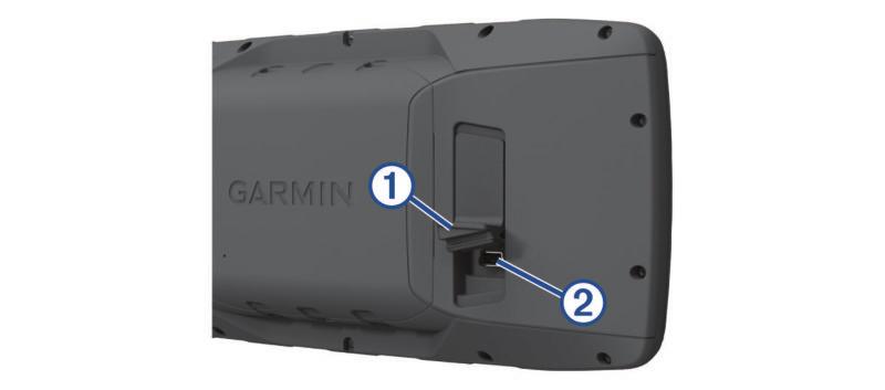 Ikke prøv å bruke enheten til å lade batterier som ikke er produsert Garmin. Hvis du prøver å lade batterier som ikke er produsert av Garmin, kan enheten bli ødelagt og garantien ugyldiggjøres.