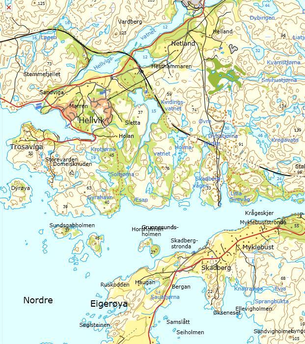 offentlig ettersyn. Planområdet ligger innforbi rektangelet vist på kartet: 2. PLANSTATUS FOR OMRÅDET 2.