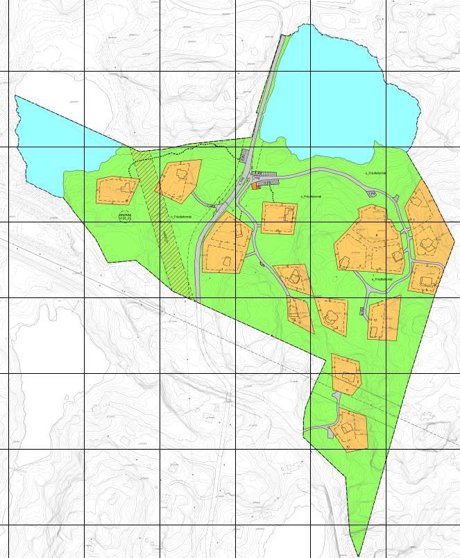 Samferdselsanlegg og teknisk infrastruktur Privat veg Felles veg Parkering Jernbane 2,15 3,23 0,72 3,53 LNF-områder Friluftsformål 87,98 Bruk og vern av sjø og vassdrag Friluftsformål 35,73 Totalt