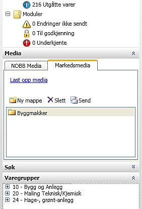 Det er kun filer som er knyttet til NOBB som blir synlige for andre via www.nobb.no og web-service.