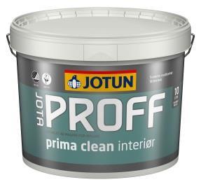 De viktigste forskjellene Lady Pure Color JOTAPROFF Prima clean JOTAPROFF Prima air JOTAPROF Akryl JOTAPROFF PVA JOTAPROFF Prosjekt vegg & tak Sens Panel/list /dør Supermatt maling for unik