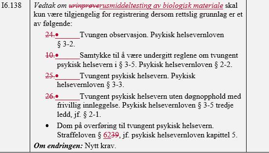 Vedr. kapittel 4.6.3. «Vedtak om undersøkelse av rom og eiendeler og/eller kroppsvisitasjon» Her er det en skrivefeil, da «Klagefrist» nevnes to ganger. Her antar vi at det skal stå «Klageinstans»?