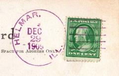 Stempelet er ikke registrert i Catalog of Non standard US Postmarks 1900 1971 (Stehle&DeRoest). Porto for postkort innenlands (IL) var 1 cent. Michael S. Fries ble 2.
