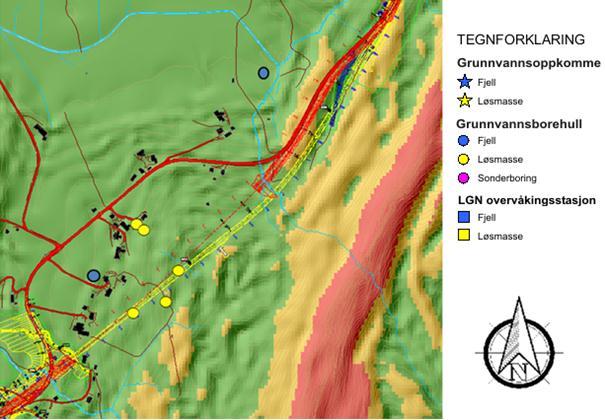 6.6 Hydrologi og hydrogeologi Hydrologi i tunnelområder kan gi ulike komplikasjoner. Et nevnt problem som kan oppstå ved bygging av tunnel er tørrlegging av brønner.