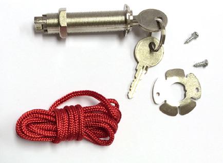 5 Nøkkelbetjent nødåpner 1702EV Ved strømbrudd kan porten kobles fra portåpneren ved hjelp av nøkkelbetjent nødåpner. Slik brukes nødåpningslåsen: Sett nøkkelen i låsen og vri mot høyre.