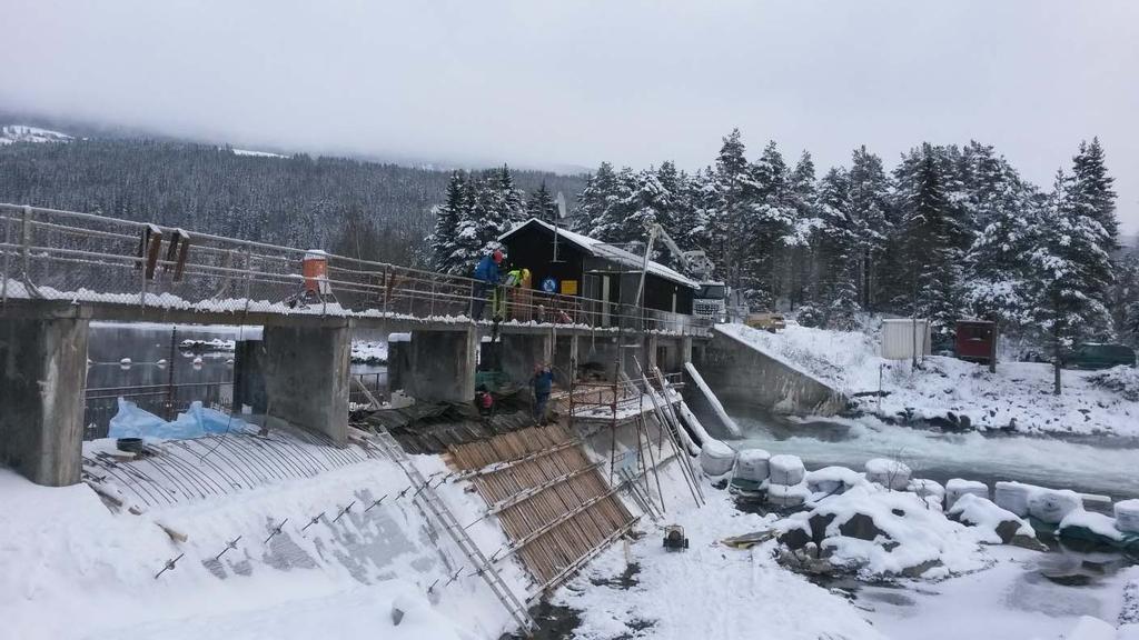 Støping på dam Slidrefjord 9.