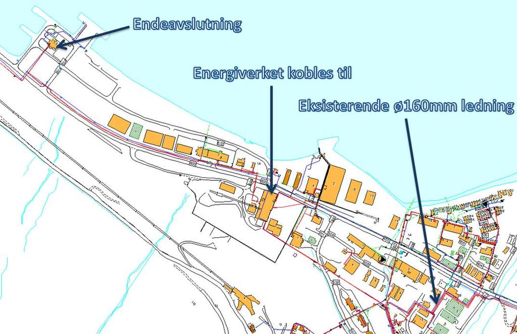 Side 6 av 11 Prosjekteringsprosjekt 5: Vannledning til Bykaia Ledningsnettet i Longyearbyen er ikke dimensjonert for dagens behov på Bykaia, samt at Energiverket i dag har kun forsyning fra én