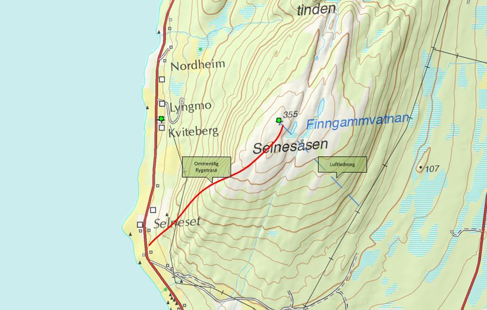 Statens havarikommisjon for transport Side 2 FAKTISKE OPPLYSNINGER Helikopteret skulle transportere fire arbeidere opp til Lenangen telemast på Selnesåsen på østsiden av Ullsfjorden i Troms.