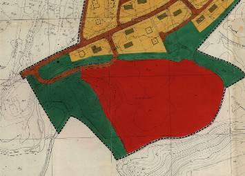 4 Reguleringsplan Det er en reguleringsplan fra 1974 for området. Denne regulerer et større område som ny skoletomt. Denne ble aldri realisert på eiendommen.