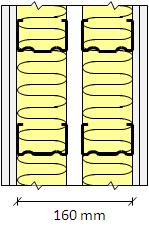 6 Vegger 6.1 Leilighetsskillevegger Tabell 6 gir en beskrivelse av anbefalt konstruksjon for lett leilighetsskillevegg. 8 Tabell 6: Konstruksjonsbeskrivelse for lydisolerende vegger.