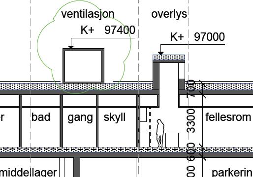 8.2 Ventilasjonsrom på plan U2 Forutsatt 1 stk aggregat med støydata som oversendt fra VVS-rådgiver 10.06.