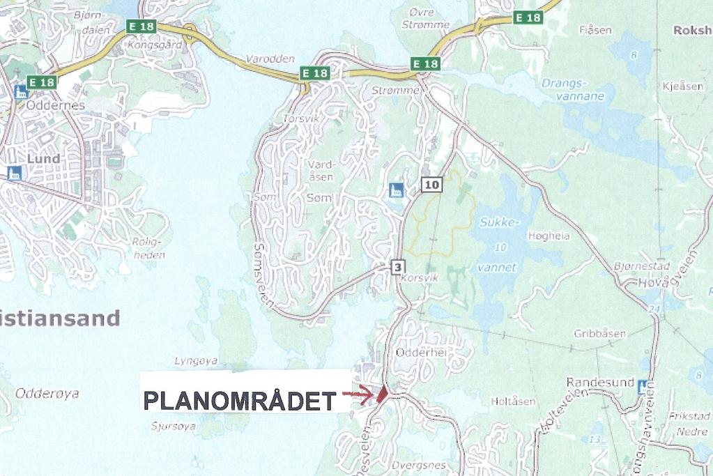 Det er grunn til å tro at dagens reismiddelbruk til arbeid i området ved planområdet har en høyere andel kollektivreisende enn gjennomsnittet for Kristiansandsregionen, med et svakere kollektivtilbud