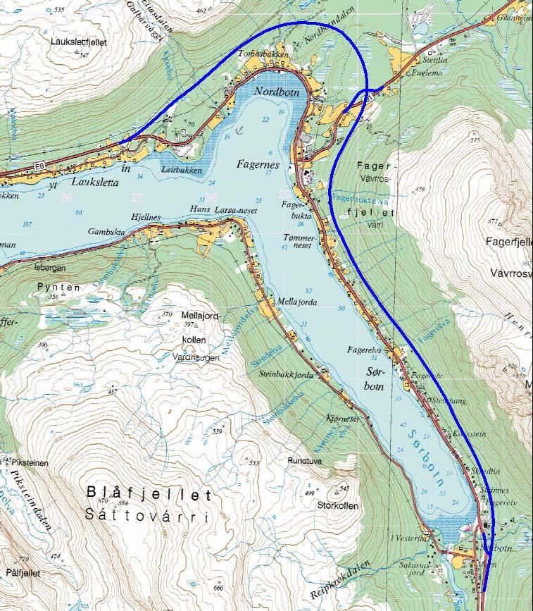 Vedlegg 3: Kart over Øvre