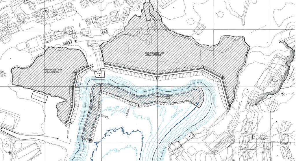 4 KYSTVERKETS PLANER 4 KYSTVERKETS PLANER 4.1 BAKGRUNN Hensikten med arbeidet er å sikre trafikk i havnen. Maksimal rolighet er oppnådd gjennom moloutbyggingen i Fomabukta.