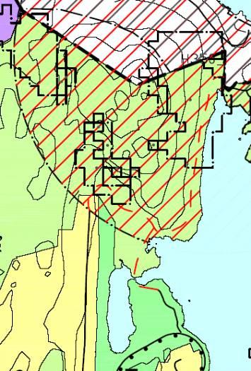 48 bnr. 2. 2. PLANSTATUS FOR OMRÅDET Kommuneplan Området er i gjeldende kommuneplan vist som LNF, fareområde-eksplosjon samt fremtidig gangveg.