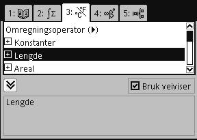 3: Geometri 101 107 Lengde og areal Tast c6e 1 dersom du ikke vil lagre ulagret dokument. Tast c61 dersom du ikke får noen beskjed.