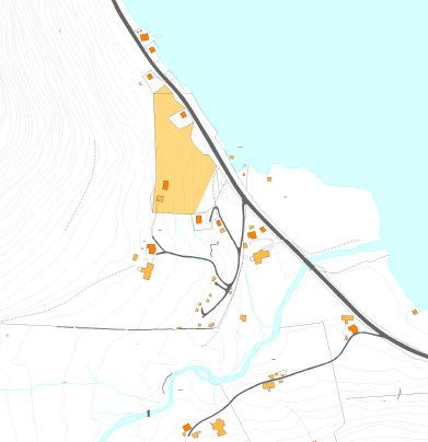 Rasvurdering av potensielle utbyggingsområde 27 Område: Ese, hytteområde Det føreslegne området ligg frå ca 10-60 m.o.h oppom riksvegen på sydsida av Esefjorden ved Ese.