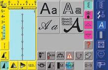 Alfabet - oversikt Alfabeter Alfabet-tast Oversikt Alfabet, oversikt alfabetmenyen vises på skjermen Blokkbokstaver Omrissbokstaver
