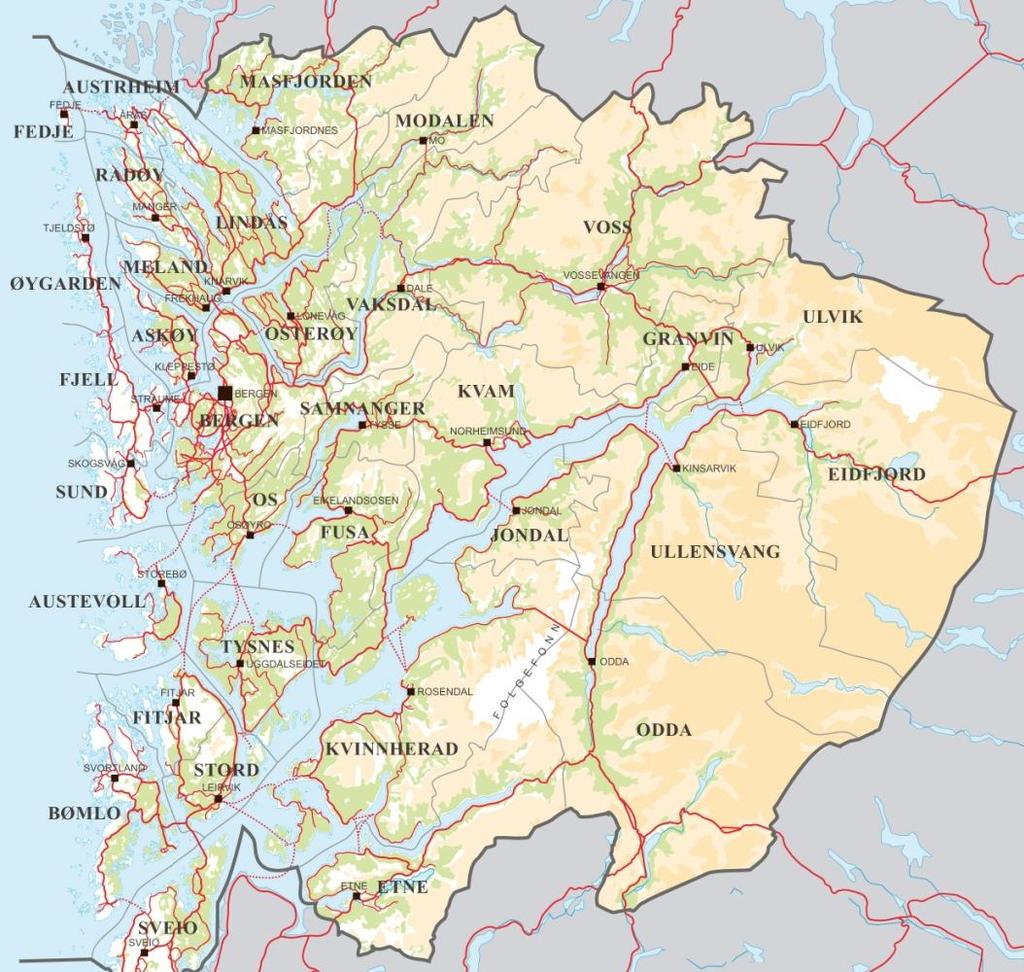 Hordaland idrettskrets besto 1. januar 2014 av 824 idrettslag og 174 742 medlemskap. I tillegg kommer 310 bedriftsidrettslag med til sammen 31 724 medlemskap.