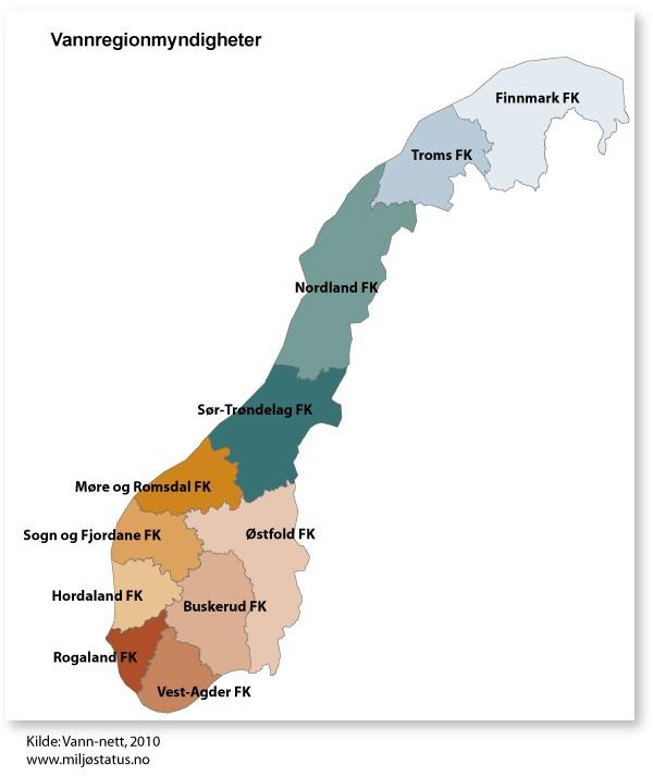 vannforskriften. Arbeidet skjer i nært samarbeid med vannregionutvalget.