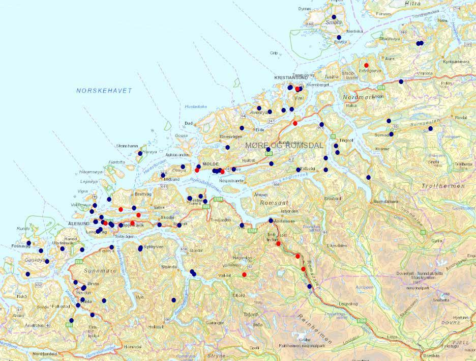 Møre- og Romsdal politidistrikt Drepte 2016 21.jun Utforkjøring Molde FV662 Mann 16 lett Lett MC 30.jul Motsatt kjøreretning Norddal FV63 Mann 38 Bilpassasjer 3.