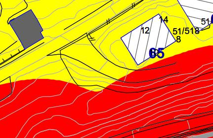 Vedlegg 1 Beskrivelse av boliger Gnrbnr. 51/518 Fagerbakken 12-14 2 etg, tomannsbolig som ligger nord for Fv661, vil bli utsatt for støy mot fasade over grenseverdien.