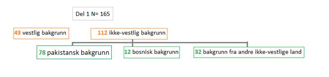 Av de som svarte, utgjorde 68% kvinner og 32% menn. Utvalgsgruppen bestod av 165 deltagere.