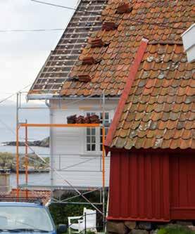 Murhus Sørg for at murkonstruksjoner ikke fuktes ned utenfra eller innenfra.