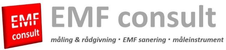 Side 1 EMF Consult leverer måletjeneste for kartlegging av elektromagnetisk belastning i hjemmet, i bilen eller på arbeidsplassen.