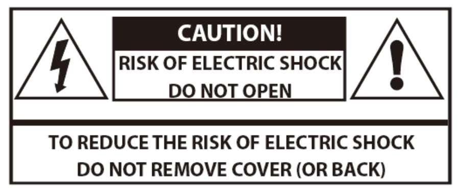 VIKTIG SIKKERHETSINFORMASJON EN CAUTION! RISK OF ELECTRIC SHOCK DO NOT OPEN TO REDUCE THE RISK OF ELECTRIC SHOCK DO NOT REMOVE COVER (OR BACK) EN FORSIKTIG!