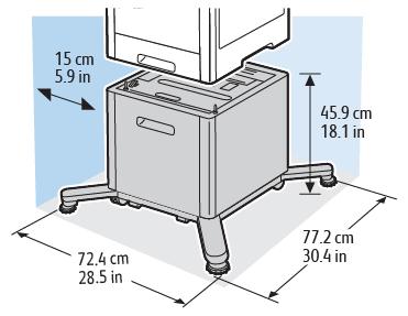 Spesifikasjoner Valgfritt stormagasin med hjul Høydemål for konfigurasjoner Høydekonfigurasjoner for valgfrie matere Element Basiskonfigurasjon 1 valgfri mater 2 valgfrie matere 3 valgfrie matere 4