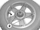 Sikre at lufttrykket slippes fullstendig ut ved å trykke en stift inn i midten av ventilen! Reparasjon av punktert hjul Fjern ventilhetten.