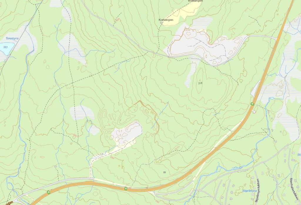 5.5.3 Naturmiljø Utredningen bygger på resultat fra tidligere registreringer i felt og søk i relevante databaser. Tiltaket er vurdert ut fra naturmangfoldlovens 8-12.