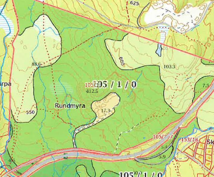 5.5.7 Landbruk Eksisterende situasjon Innenfor planområdet, er det i tillegg til massetak skogbruksdrift. Skogen har middels bonitet og mye er avvirket for noen år tilbake.