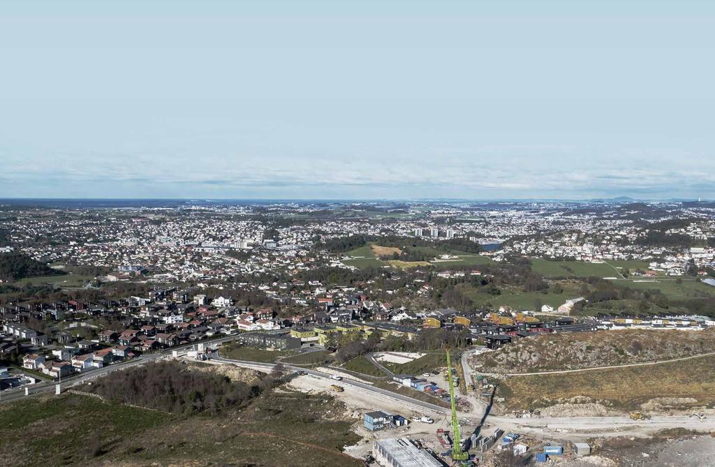 Høyt over byen, men med kort vei til alt Sandnes har å by på