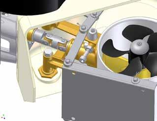 The zinc anode, sealing and propeller shafts must absolutely not be painted. Be careful that you don t fill paint in the tracks in the gearhouse that the propeller hub moves in.