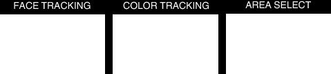 (ansikt/farge/område) igjen for å tilbakestille 0 For å avslutte FACE TRACKING eller COLOR TRACKING, trykk på den blå rammen 0 For å avslutte AREA SELECT, trykk på den hvite rammen Innstilling OFF