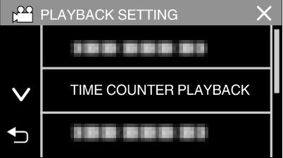 Avspilling TIME COUNTER PLAYBACK En tidtaker som kan tilbakestilles kan vises under avspilling Denne kan brukes til å ta opp sportsvideoer 1 Åpne LCD-skjermen 6 Still TIME COUNTER PLAYBACK